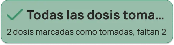 Todas las dosis tomadas hoy